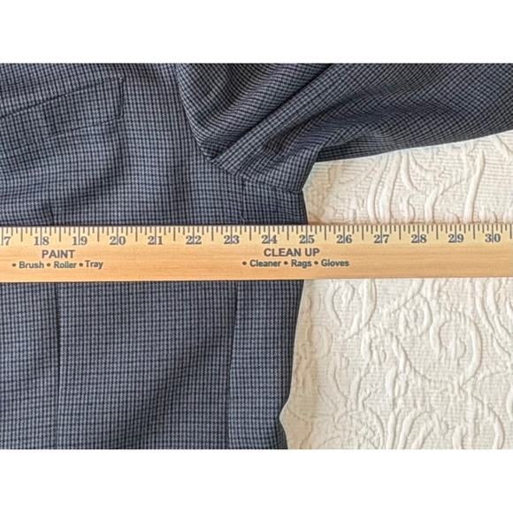 L Ralph Lauren VTG Herringbone Tweed Wool Blk/white Blazer Sport Coat Men 44XL - Picture 9 of 13